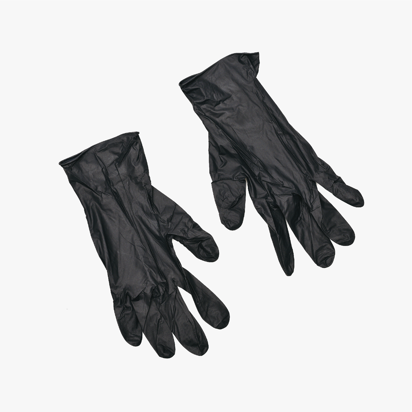 Black Nitrile Disposable Protective Gloves image 2